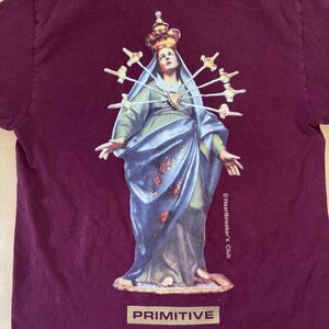 primitive t shirt medium Skateboarding Tee Virgin Mary Gothic